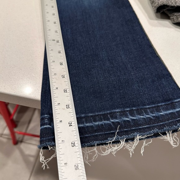 VERONICA BEARD Blue Stripe Carolyn Baby Boot Jeans sz 26 - Picture 7 of 13